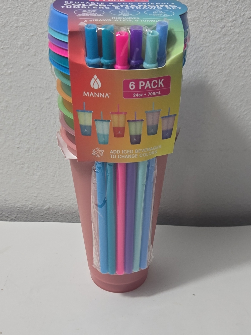 Anna Color-Changing Tumblers Set — Pink, Blue, Mint, Purple